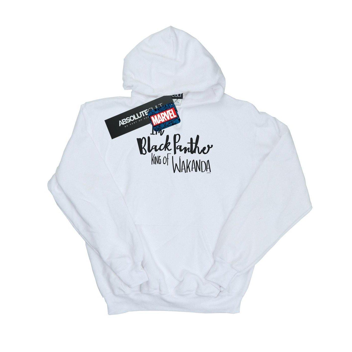 Image of I Am Black Panther Kapuzenpullover Mädchen Weiss 128