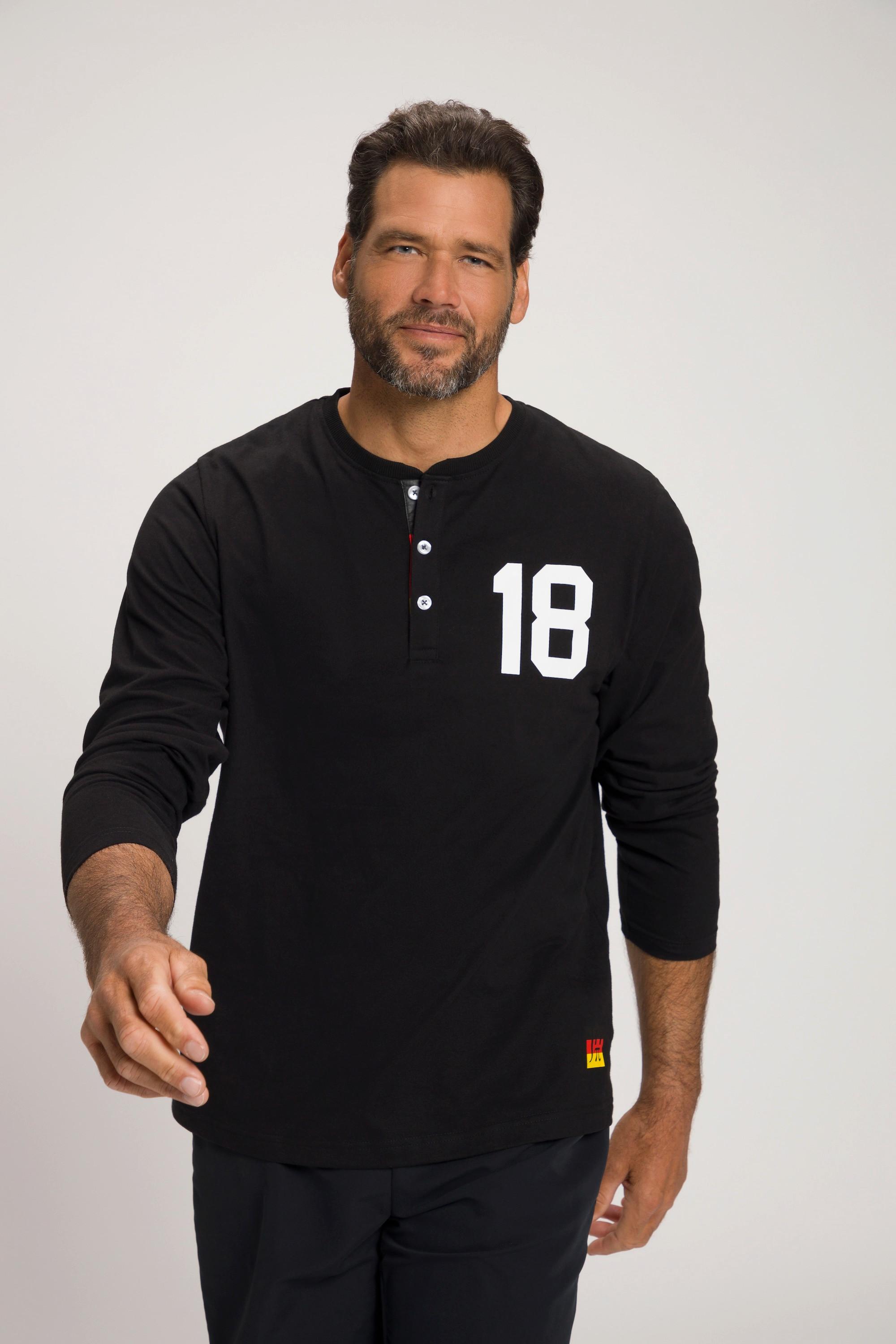 JP1880  Henley, Fußball Langarm 