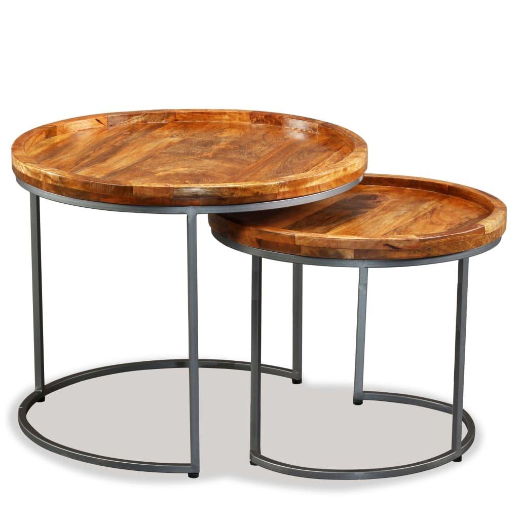 VidaXL Table d'appoint bois  