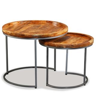 VidaXL Table d'appoint bois  