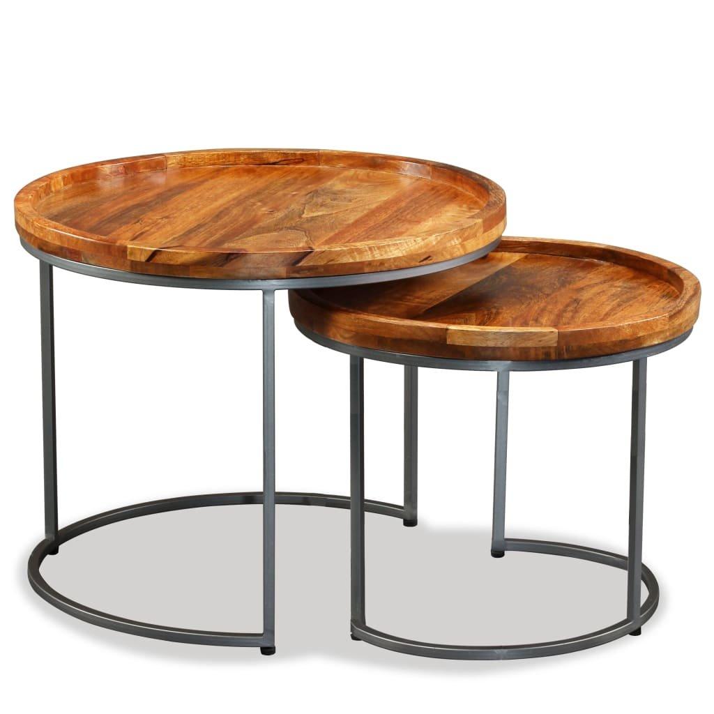 VidaXL Table d'appoint bois  