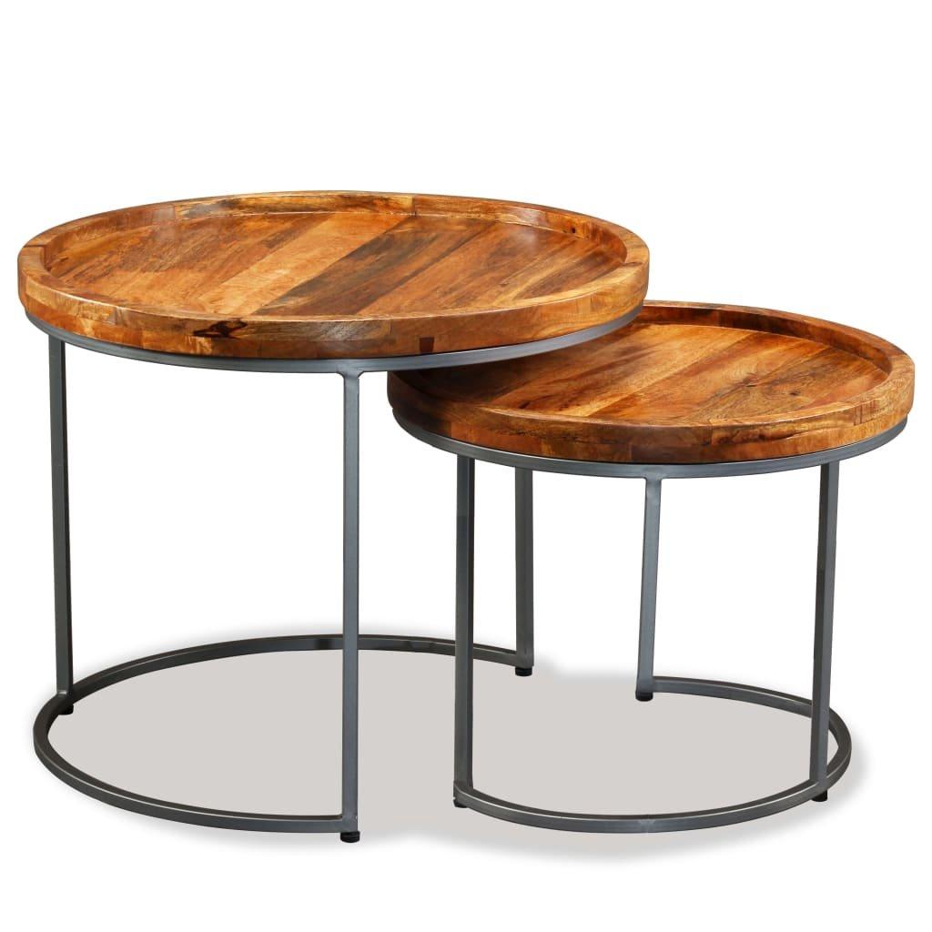 VidaXL Table d'appoint bois  