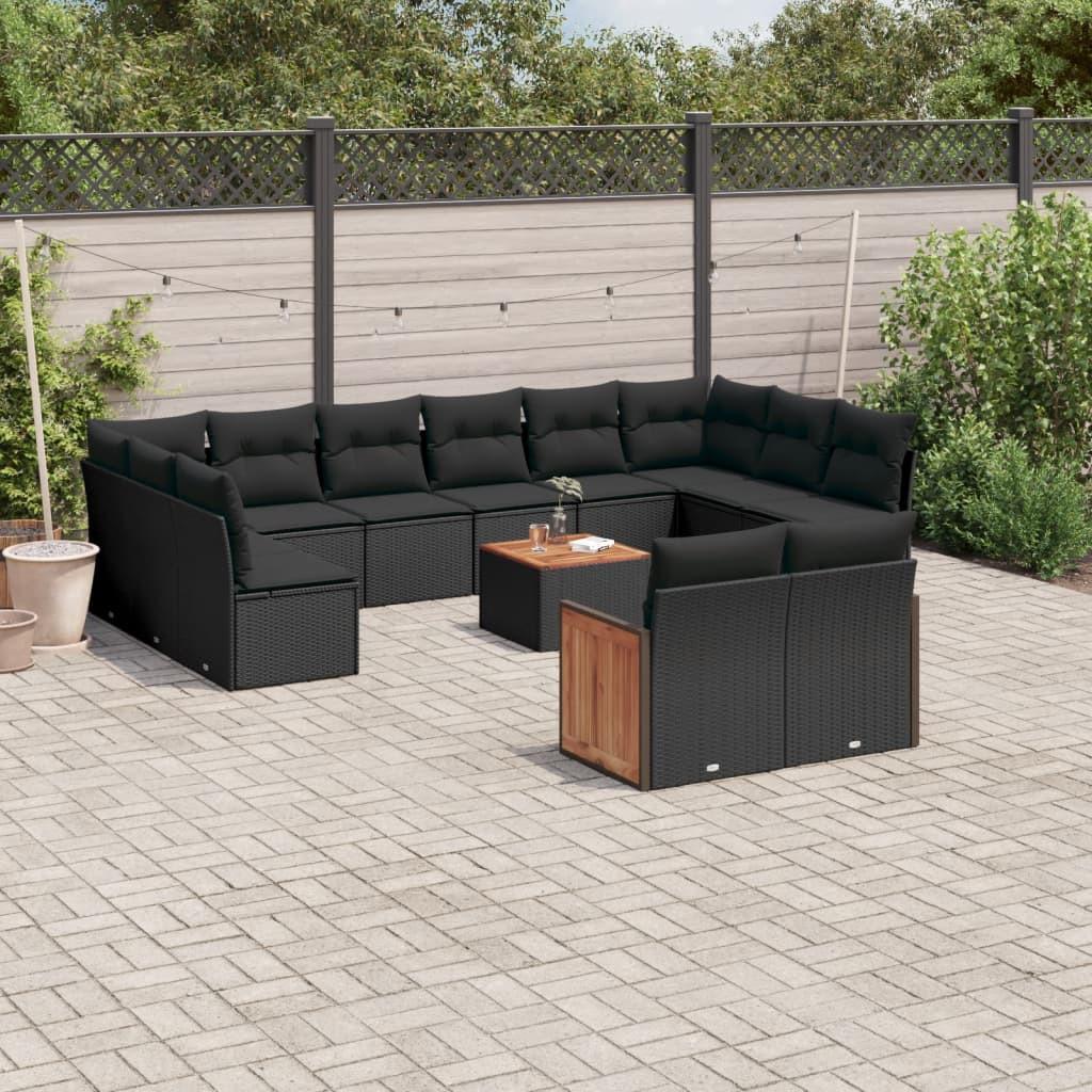 VidaXL set divano da giardino Polirattan  