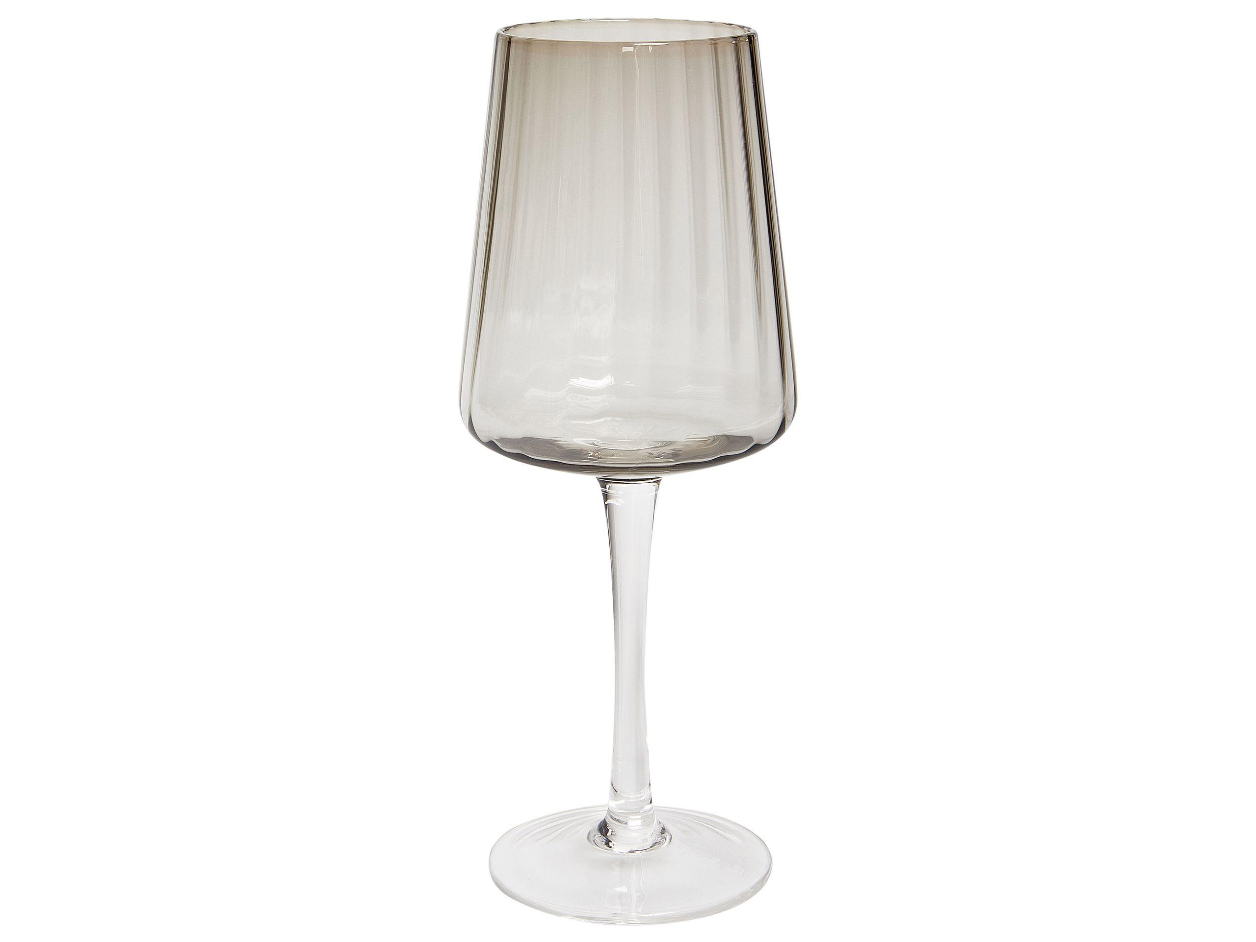 Beliani Weingläser im 4er Set aus Glas Retro QUARTZ  