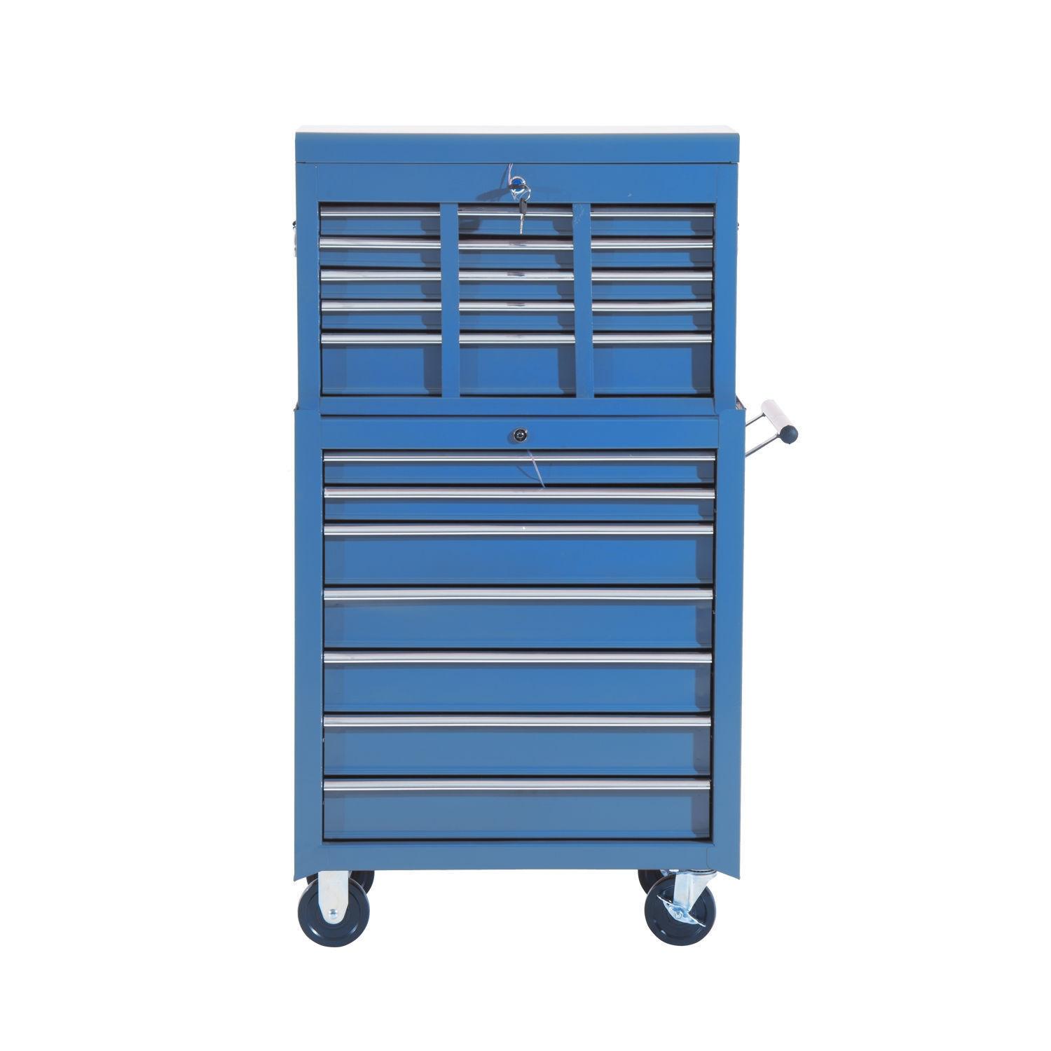 Northio Carrello Portautensili, Carrello Da Officina, Carrello, Cassetta Degli Attrezzi (Blu).  