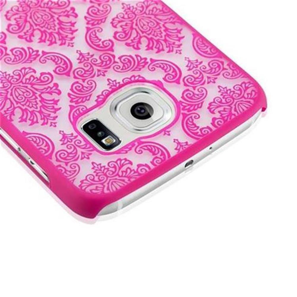 Cadorabo  Hülle für Samsung Galaxy S6 Blumen Paisley Henna Design 