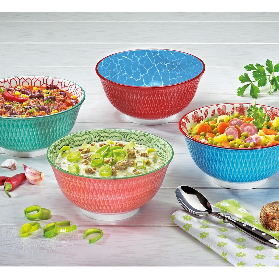CILIO Bowl Amici Rauten Porzellan  