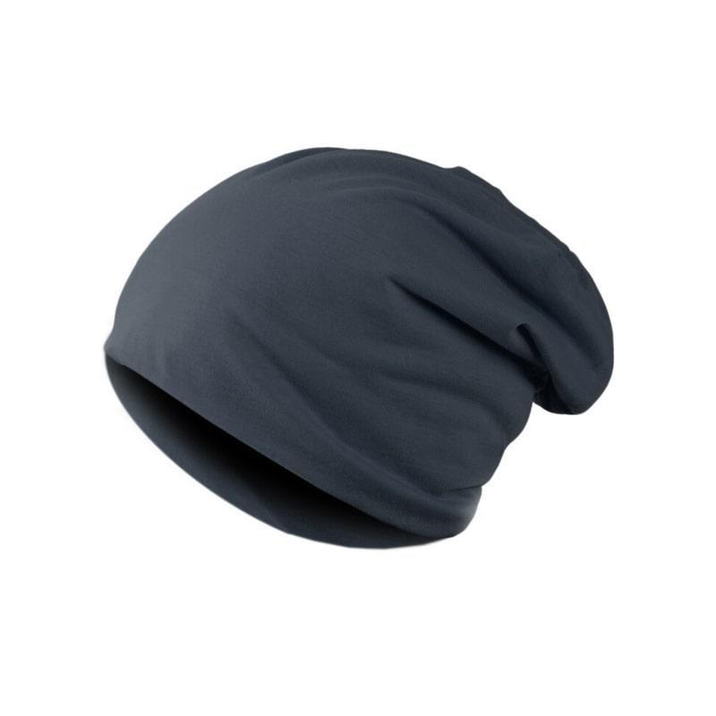 Image of Dünne Beanie Im Baggy-stil - Dunkelgrau Herren Grau ONE SIZE