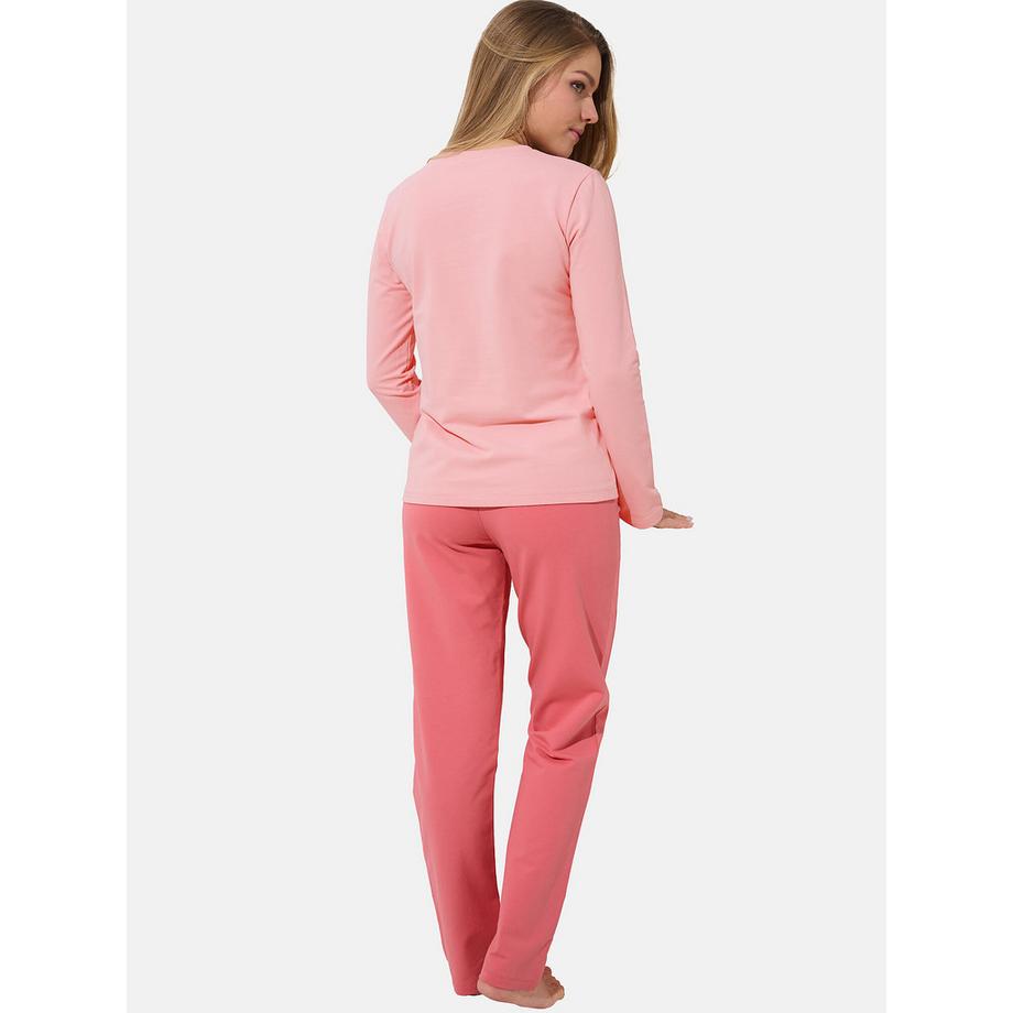 Lisca Delightful Top Maniche Lunghe e Pantaloni Pigiama Larghi  