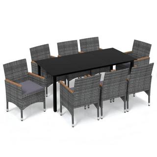 VidaXL set da pranzo Polirattan  