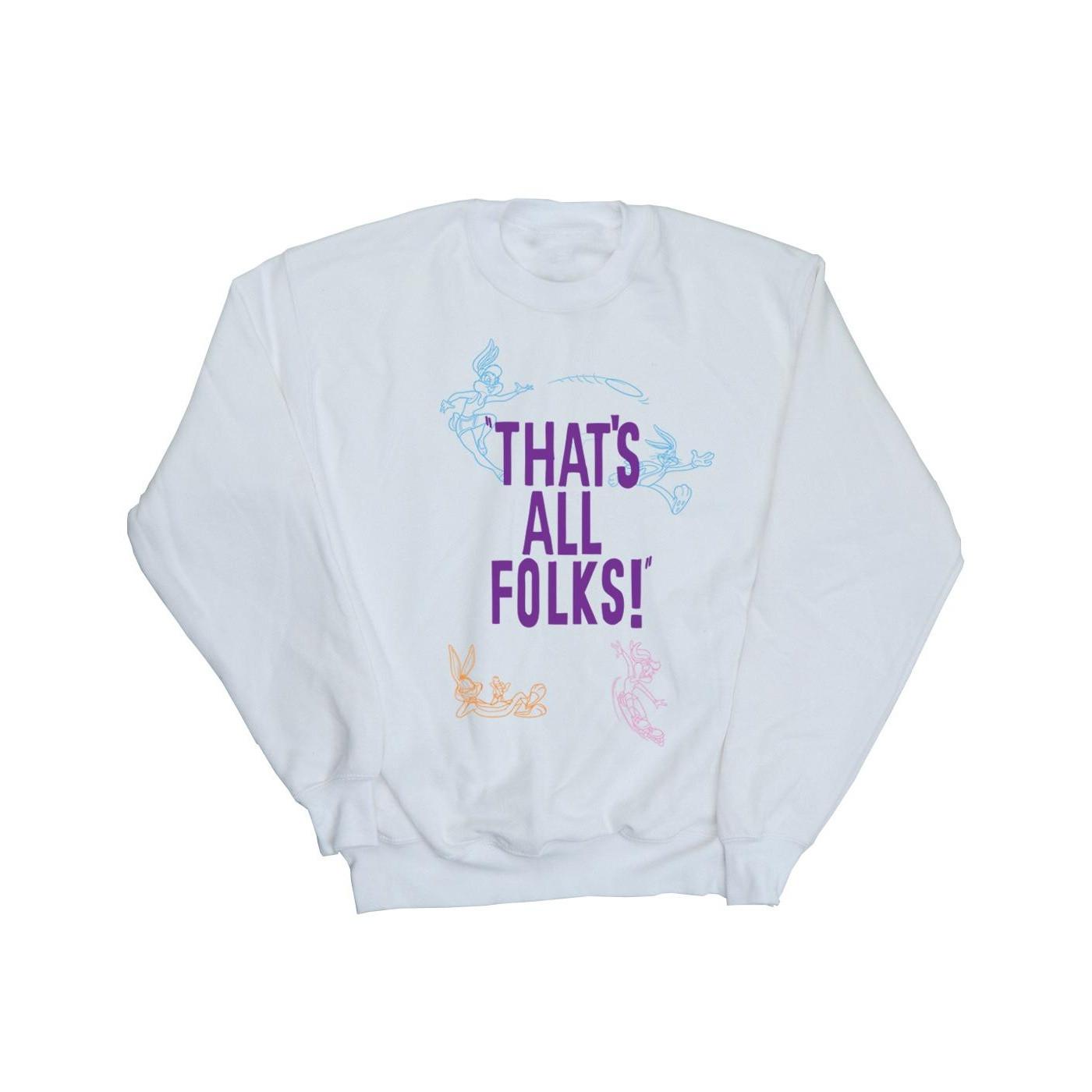 LOONEY TUNES  That's All Folks Sweatshirt 