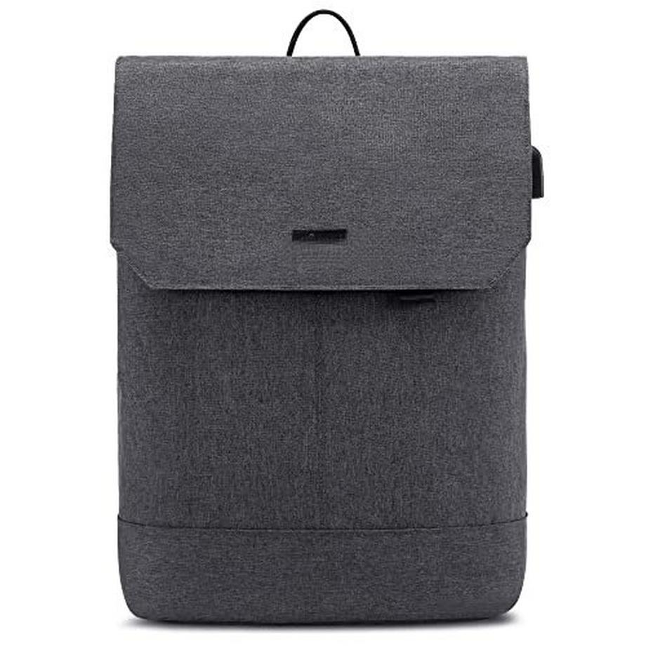 Only-bags.store Laptop Rucksack 15.6 Zoll mit USB Ladeanschluss und Laptopfach  