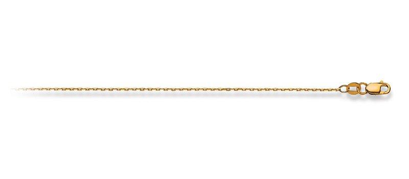 Collier Anker Gelbgold 750, 1.1mm, 38cm Unisex Gelbgold 38cm