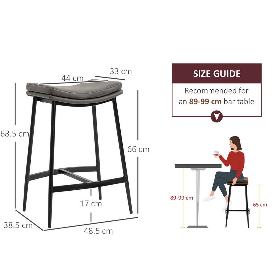 HOMCOM tabouret de bar  
