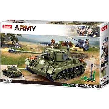 Army WWII Medium Tank Green (742Teile)