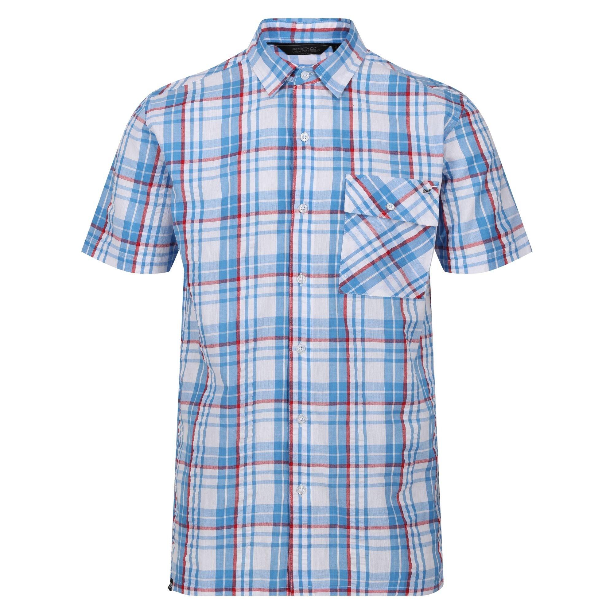 Image of Deavin Hemd Kurzärmlig Herren Blau Bunt S