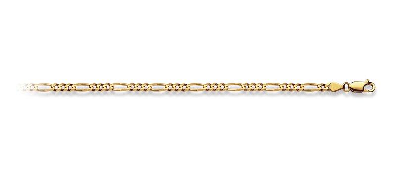 Image of Collier Figaro Gelbgold 750, 3.6mm, 42cm Unisex Gelbgold 42cm