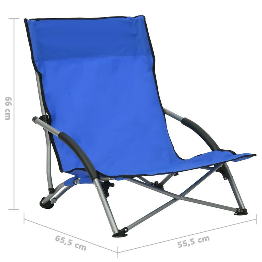 VidaXL Chaise de plage tissu  