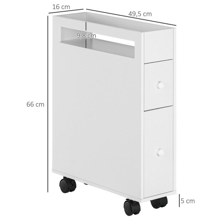 HOMCOM Armoire de toilette  