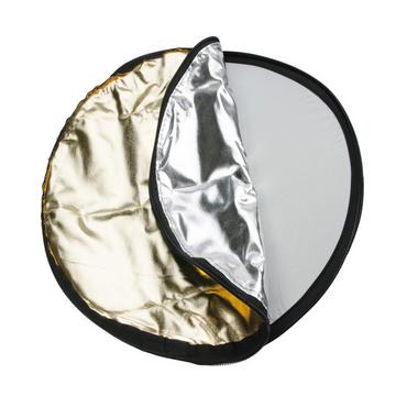 Dörr 372560 riflettore per studio fotografico Rotondo Nero, Oro, Argento, Bianco