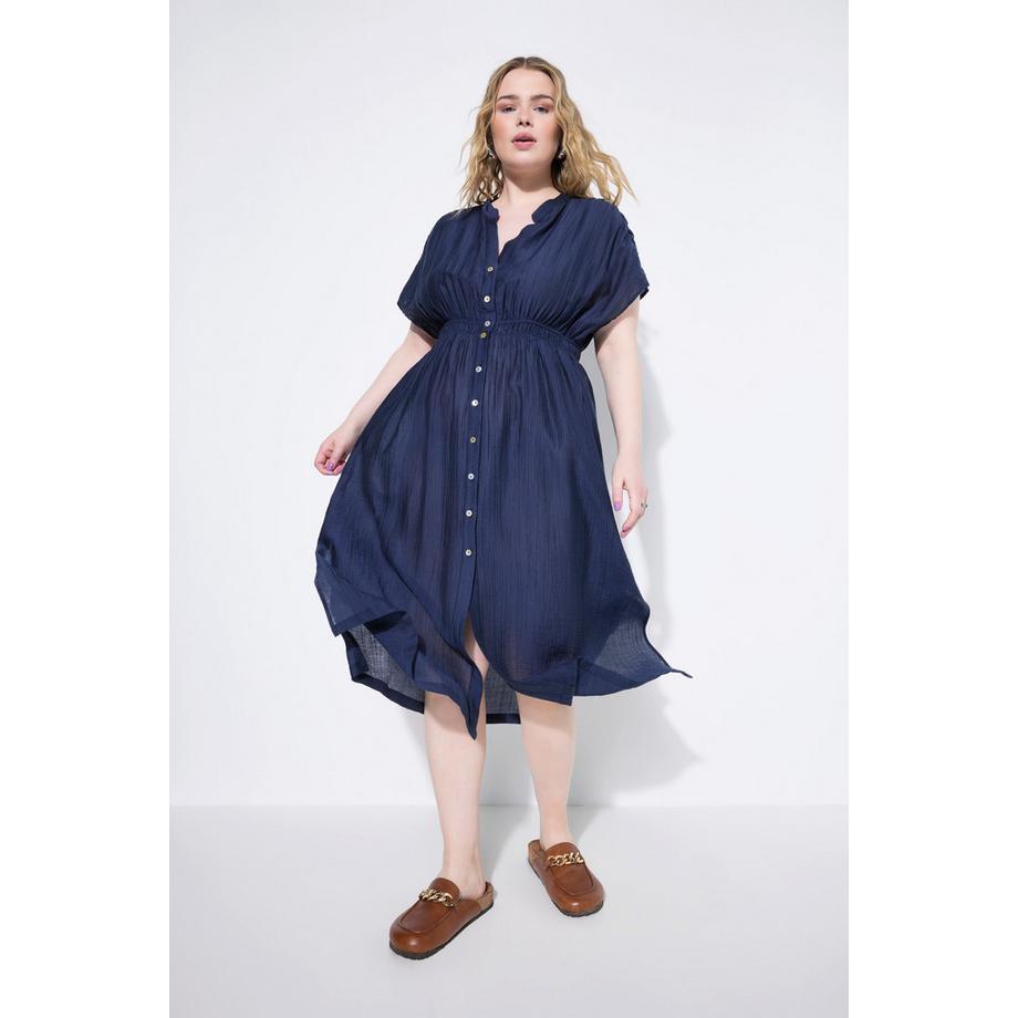 Studio Untold Abito Maxi Linea ad A Testurizzato Abbottonatura  