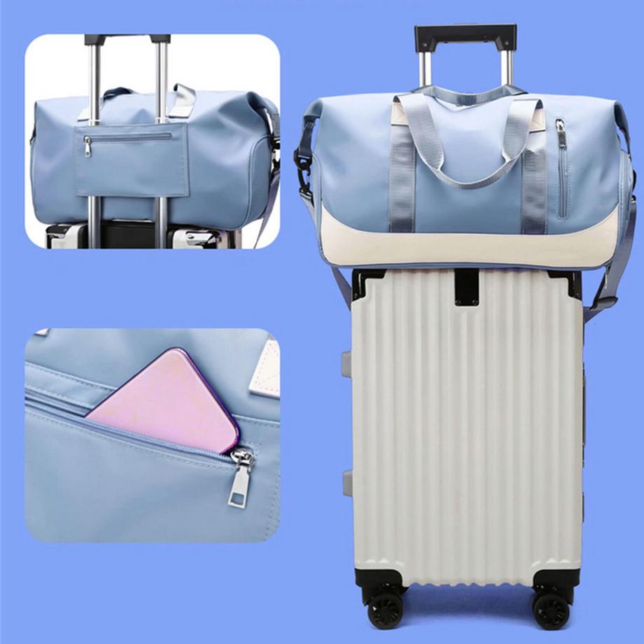 Only-bags.store Sac de sport avec compartiment à chaussures et compartiment humide  
