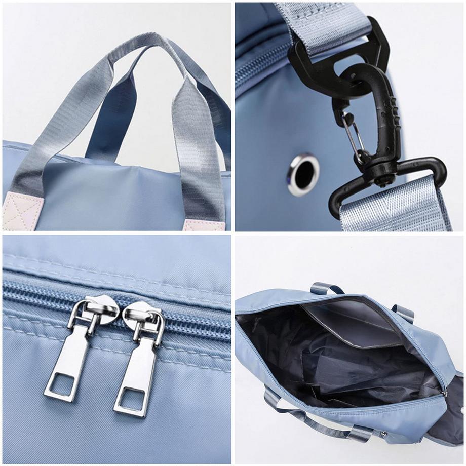 Only-bags.store Sac de sport avec compartiment à chaussures et compartiment humide  