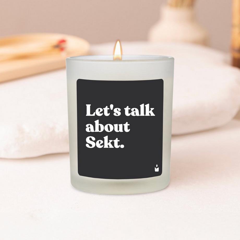 CandleHand Duftkerze Flowery Let's talk about Sekt.  