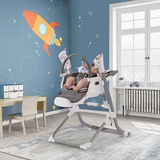 FableKids  2in1 chaise haute transat NOA 6-36 mois | Pliable capteur de ciseaux | Port USB 