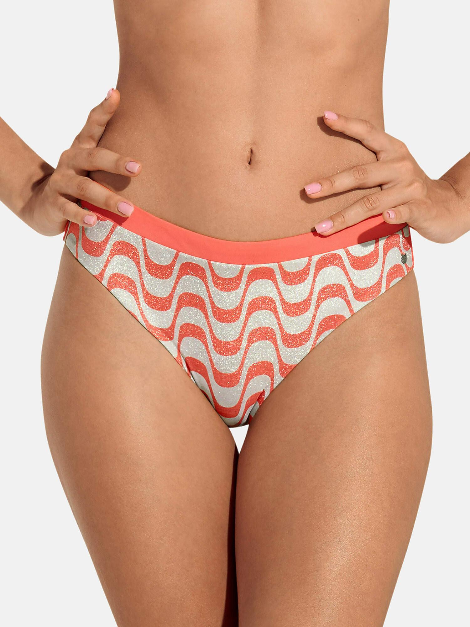 Image of Bikinistrümpfe Badehose Mit Hoher Taille Iceland Unisex Orange 44