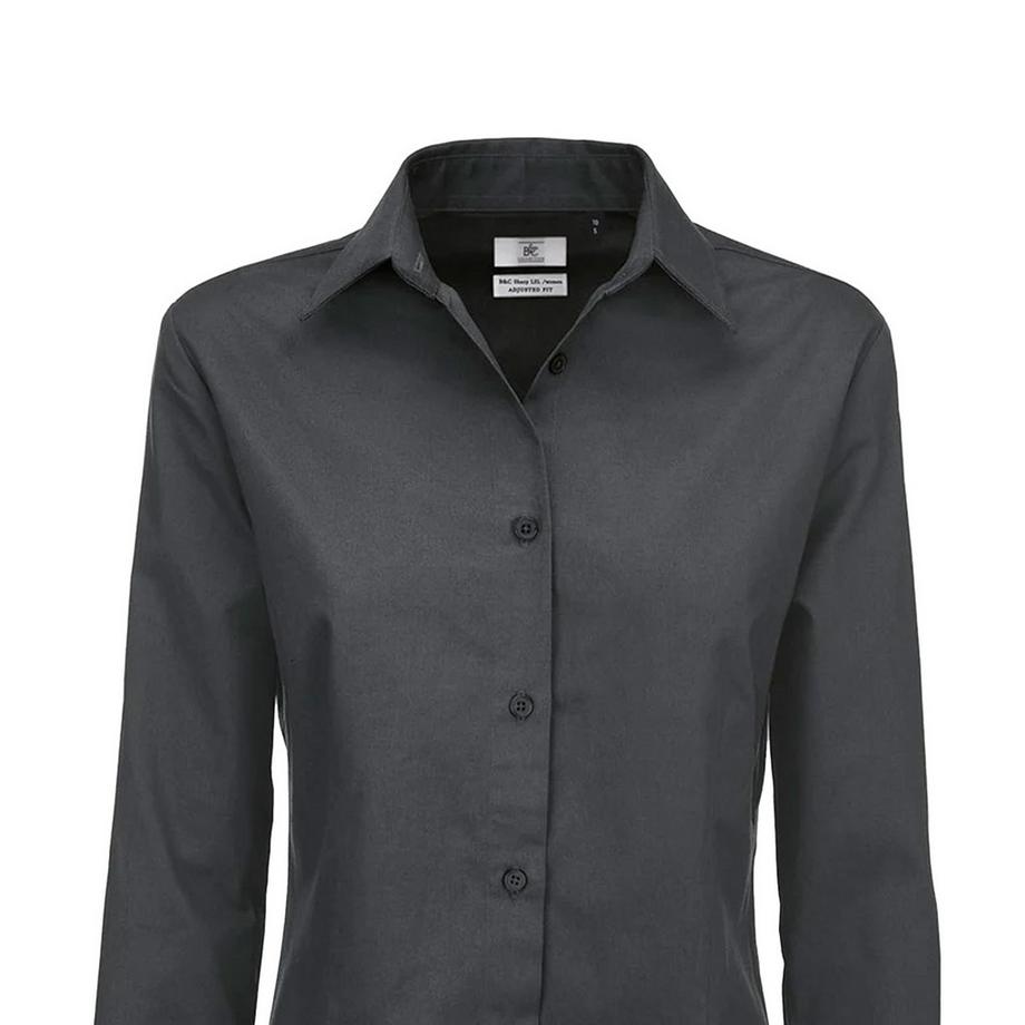 B and C Sharp Twill Camicia Maniche Lunghe  