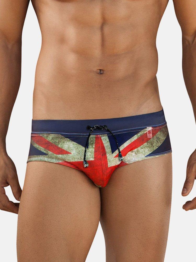 Image of Bademode Uk Herren Rot Bunt M