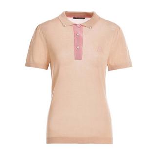 Bellemere New York  Polo da donna in tencel bicolore chic 