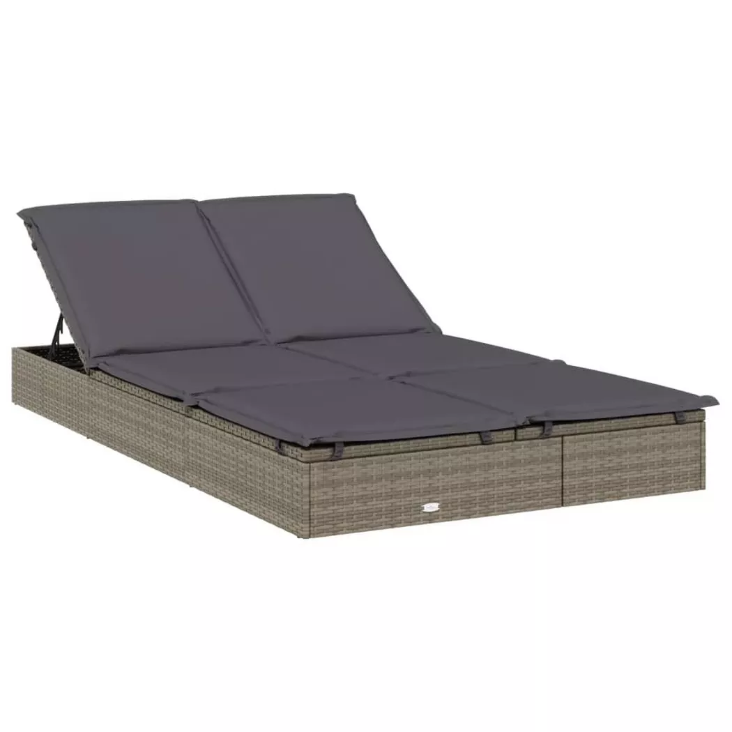 VidaXL - Sonnenliege poly-rattan, One Size, Grau