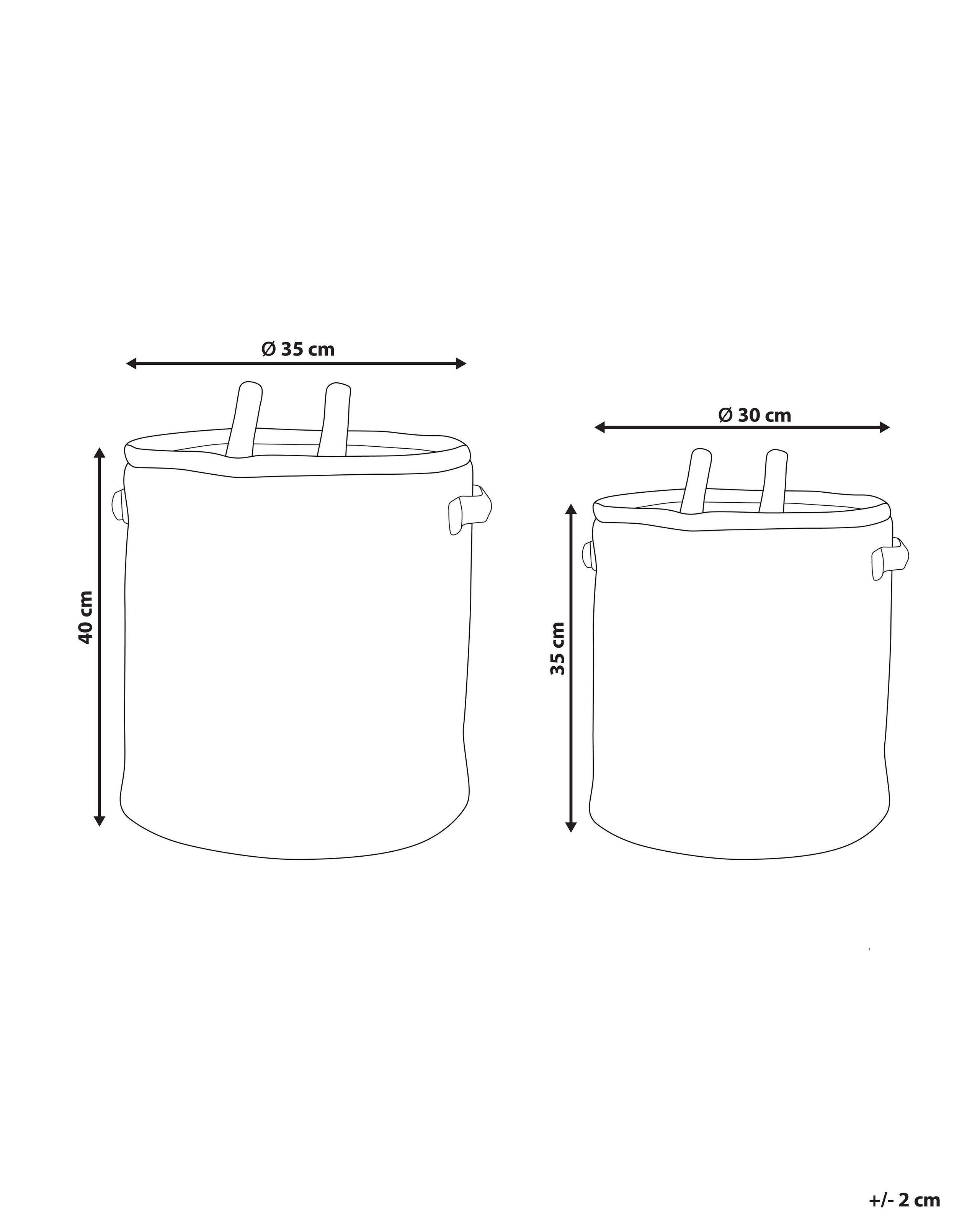 Beliani Korb en Cotone Moderno POMANG  