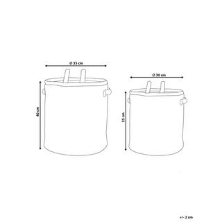 Beliani Korb en Cotone Moderno POMANG  