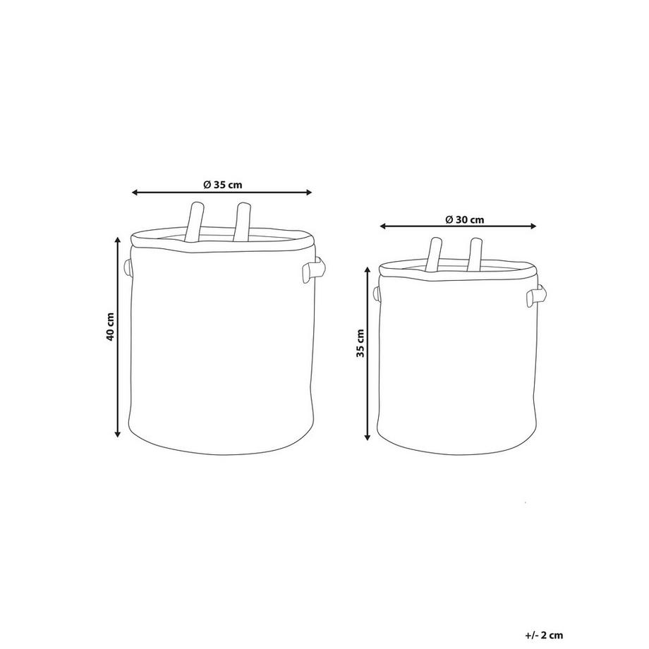 Beliani Korb aus Baumwolle Modern POMANG  