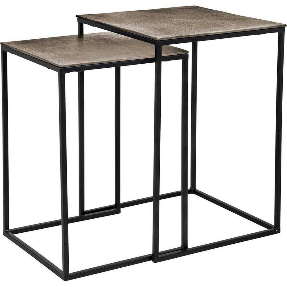 mutoni Beistelltisch Finn champagner gold 40 (2er-Set)  