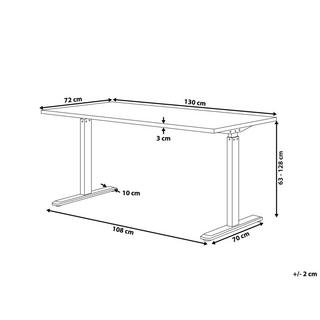 Beliani Schreibtisch aus Spanplatte Modern DESTIN  