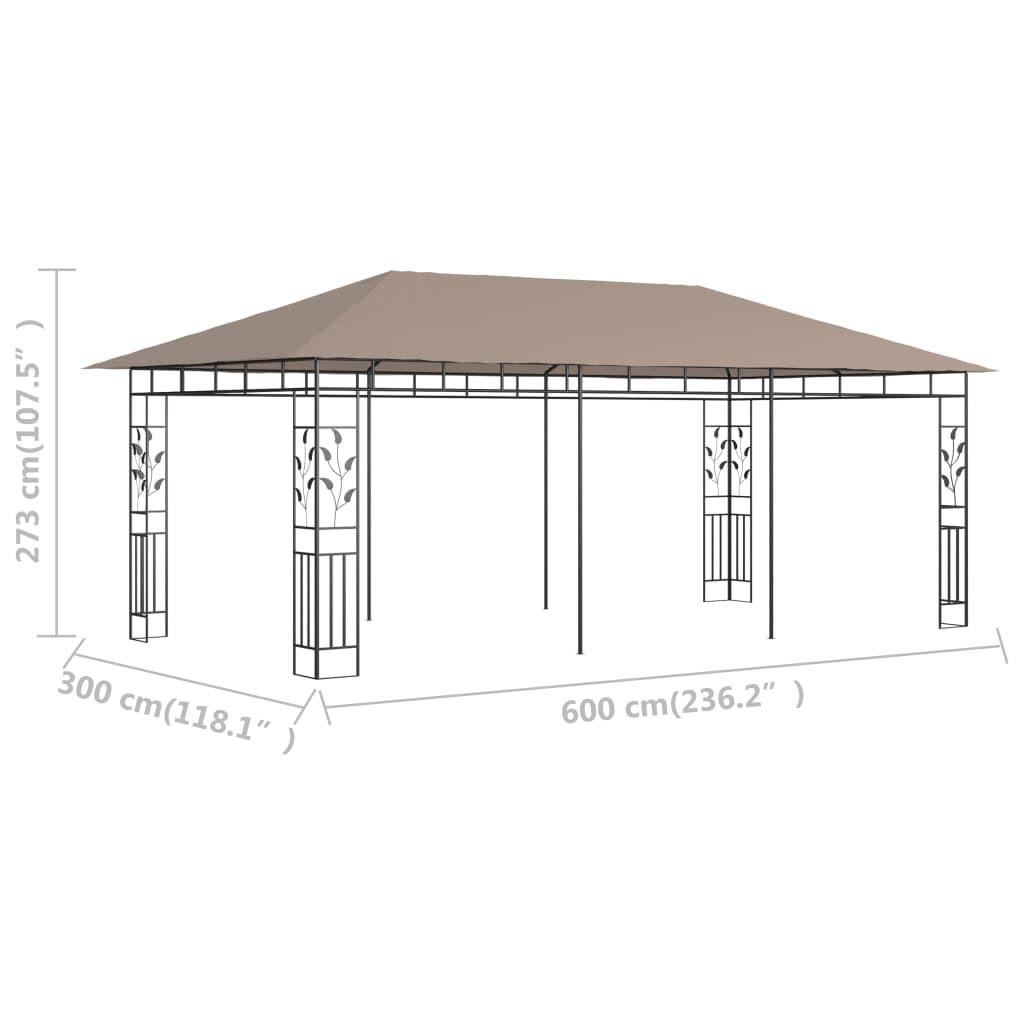 VidaXL gazebo Tessuto  