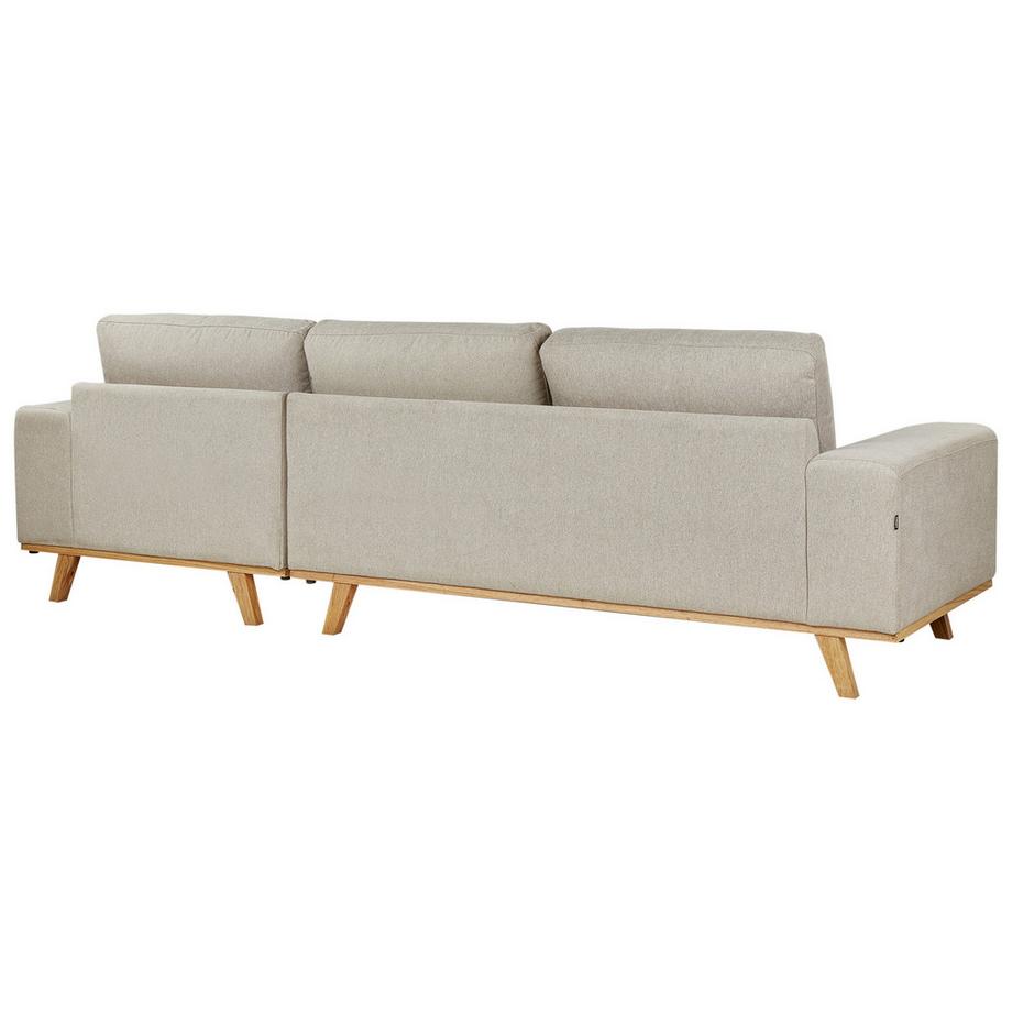 Beliani Ecksofa aus Stoff  NORA  