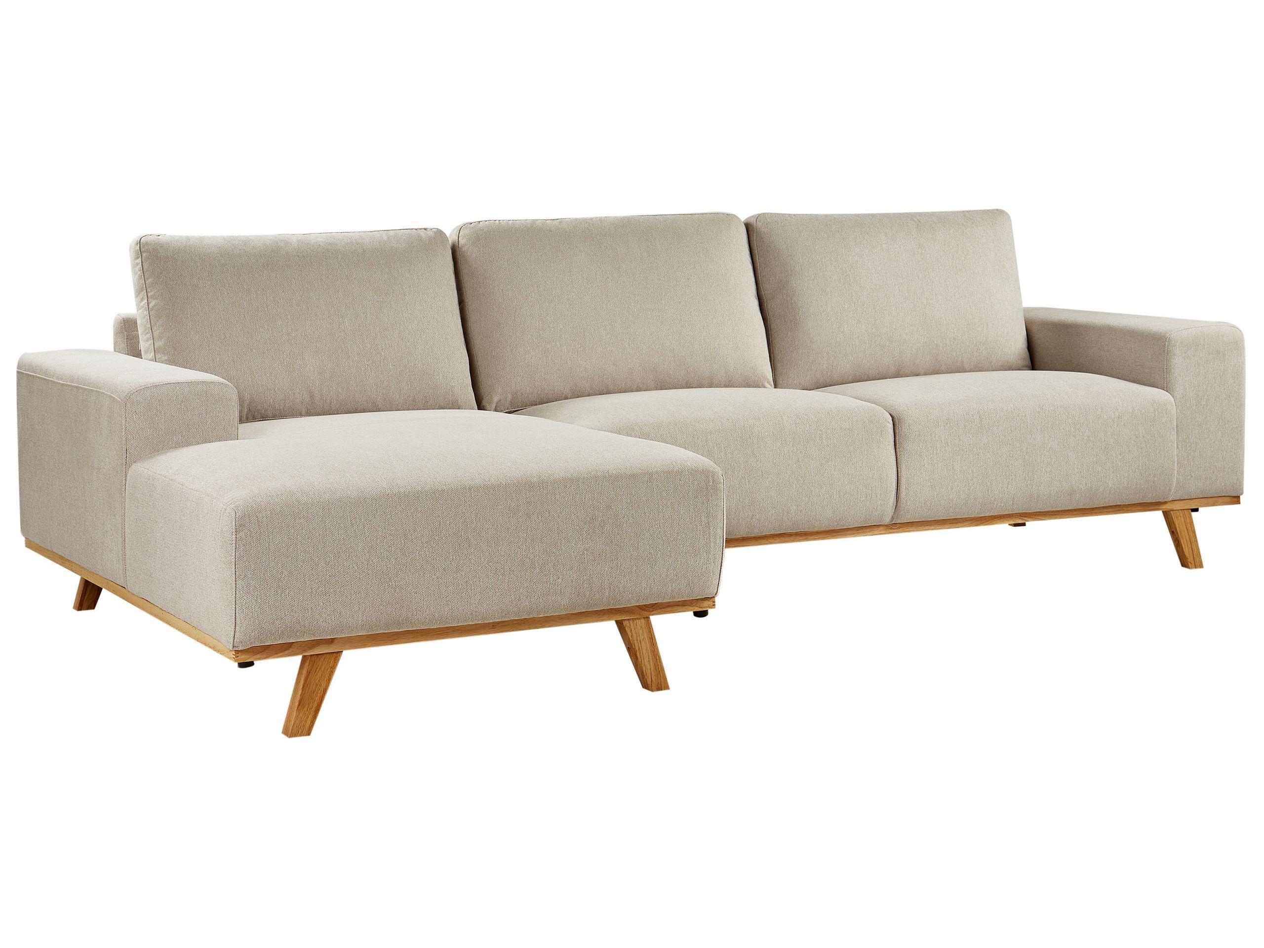 Beliani Ecksofa aus Polyester Modern NORA  