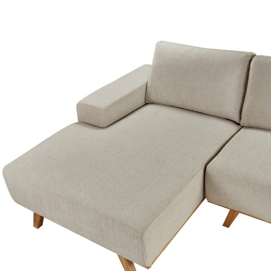 Beliani Ecksofa aus Stoff  NORA  