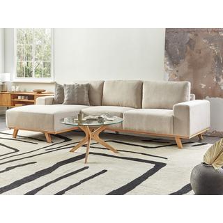 Beliani Ecksofa aus Polyester Modern NORA  