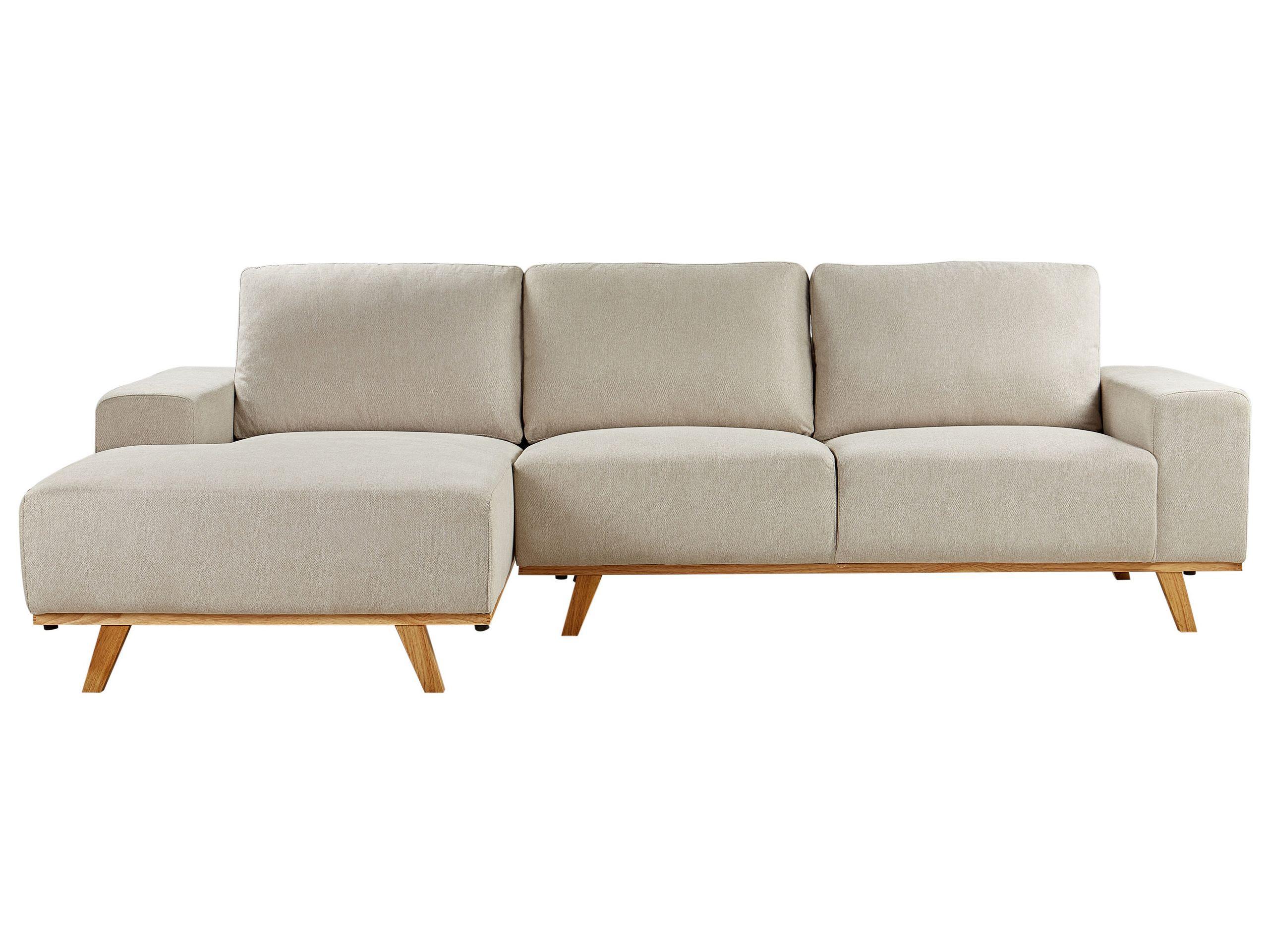 Beliani Ecksofa aus Polyester Modern NORA  