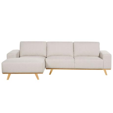 Beliani Ecksofa aus Polyester Modern NORA  