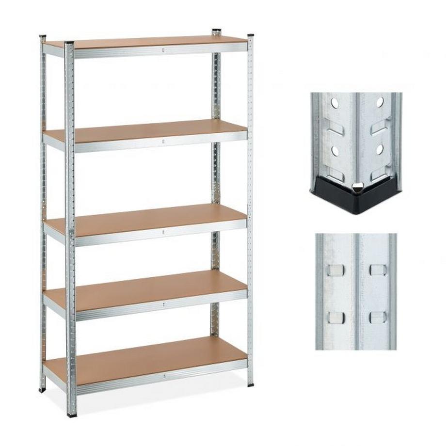 B2X Scaffali zincati per carichi pesanti a 5 livelli  