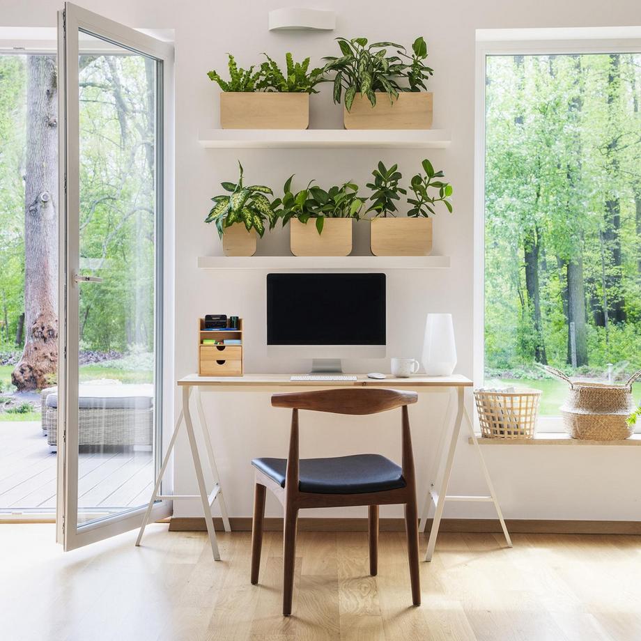 B2X Contenitore per scrivania in bambù  