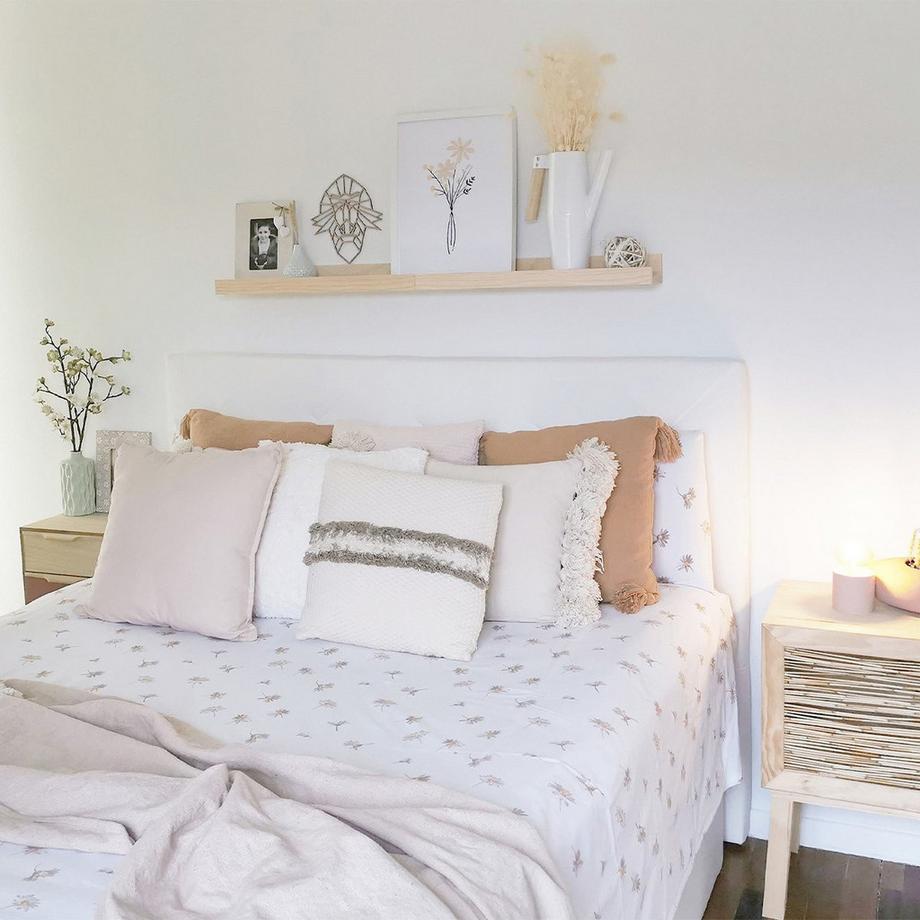 Calicosy Wandregal aus massiver Kiefer - L60 x H7 cm  