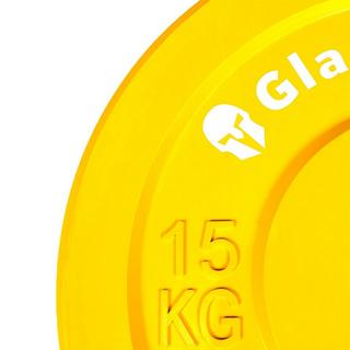 GladiatorFit  Disco olimpico in gomma colorata "Bumper Plate" Ø 51 mm 